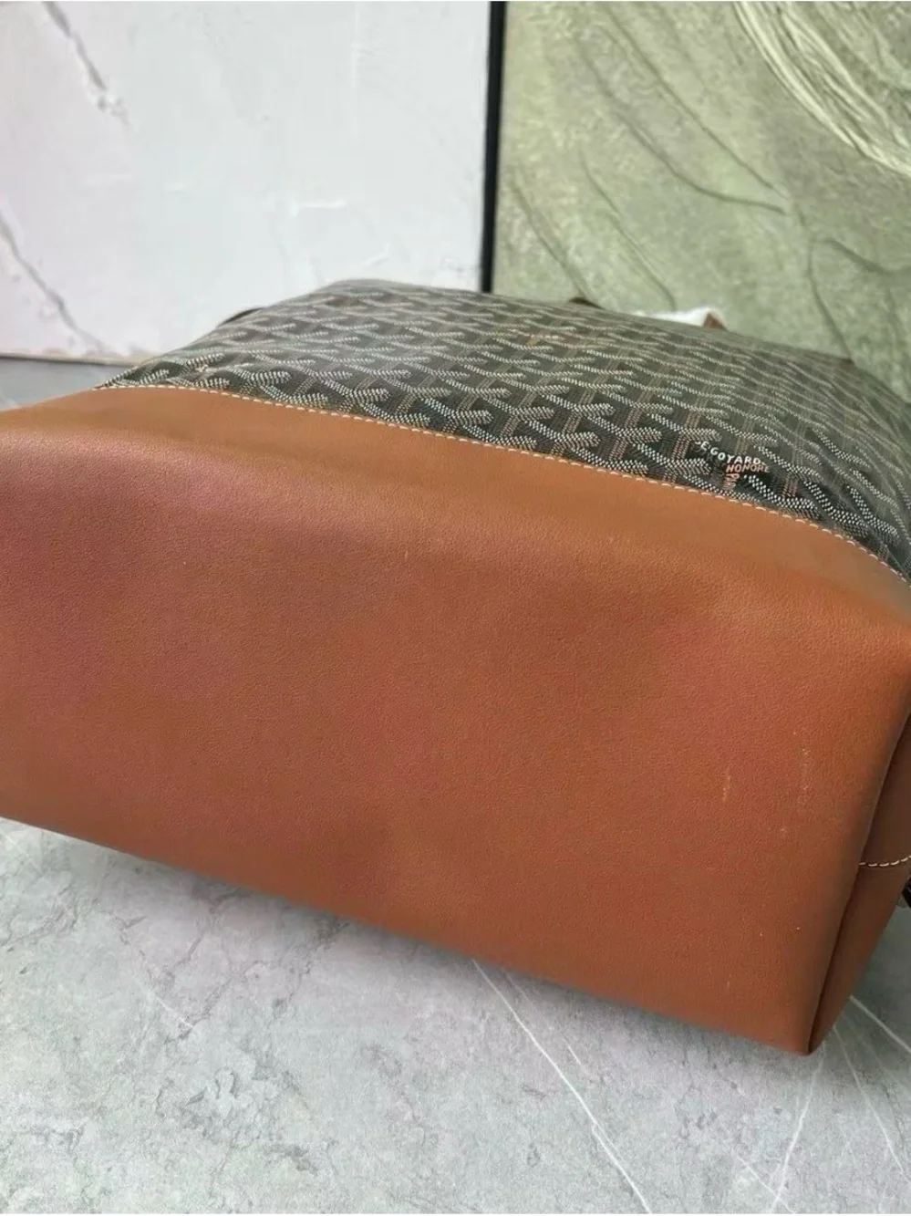 Goyard Brown Printed Canvas & Leather Tote Backpack - Luxury Style